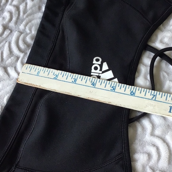 Adidas Black Classic Crossed Back Climalite Sports Bra S/P - Picture 6 of 11